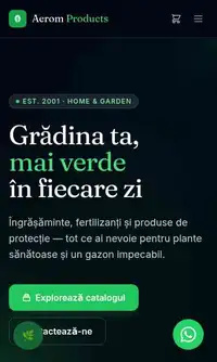 Aerom Products pe Astro, 1.5s — pagină completă