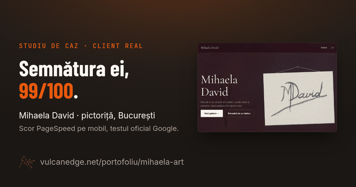 Portofoliul Mihaela Art, construit în Astro